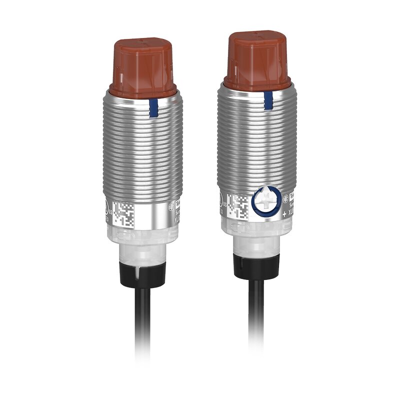 FOTOELEKTRISK SENSOR SYLINDRISK METALLVINKEL GJENNOMSTRÅLESYSTEM SN15M PNP NO NC-KABEL 2M 24V - Bilde 1