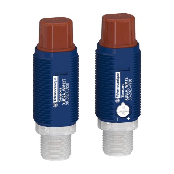 FOTOELEKTRISK SENSOR SYLINDRISK IOLINK PLASTVINKEL-GJENNOM-STRÅLESYSTEM SN15M NO NC-KONTAKT M12 24V
