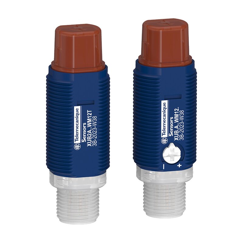 FOTOELEKTRISK SENSOR SYLINDRISK IOLINK PLASTVINKEL-GJENNOM-STRÅLESYSTEM SN15M NO NC-KONTAKT M12 24V - Bilde 1