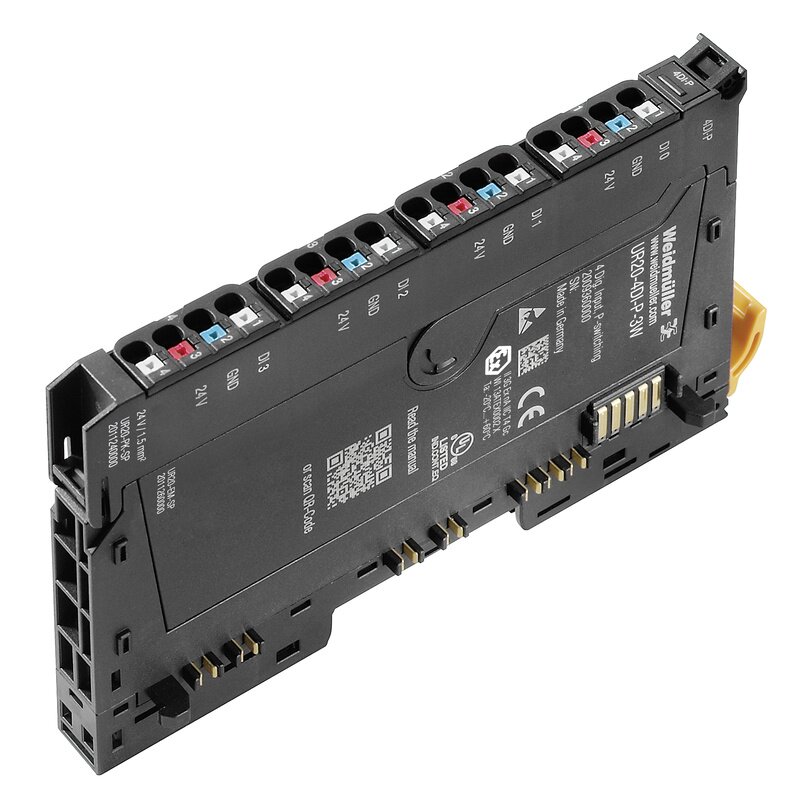 IO-Modul, UR20-4DI-3W, 4 DIGITALE INNGANGER, 3 LEDER, 24VDC - Bilde 1