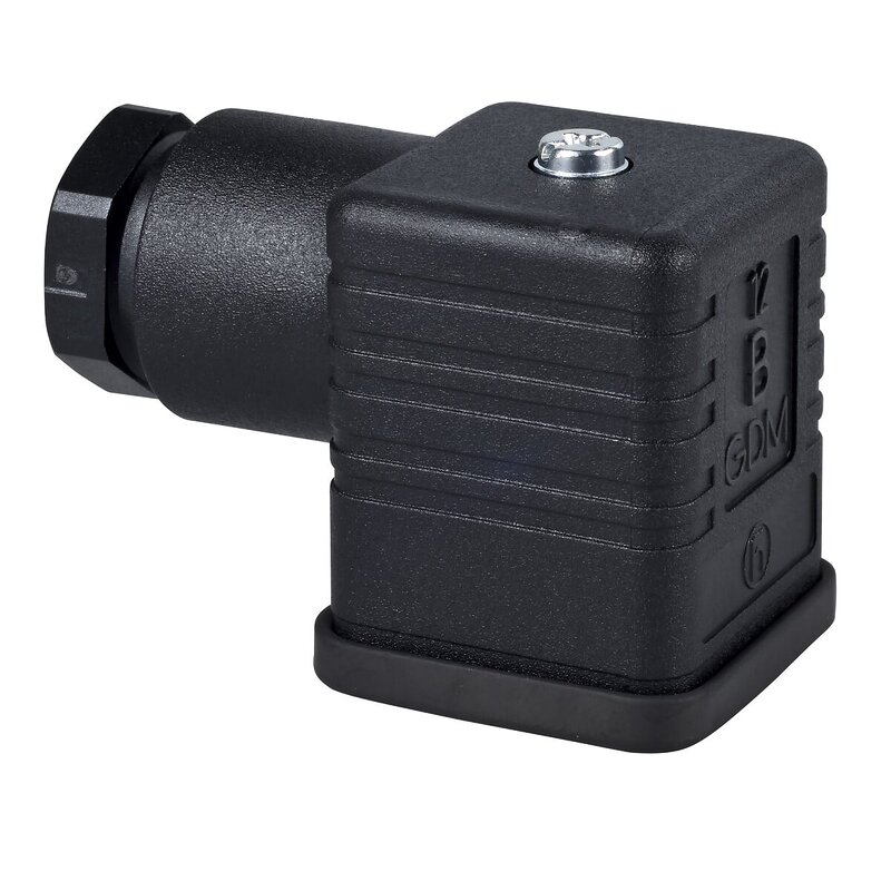 Hunn, DIN 43650 A, 4-pins, albuekontakt, kabelgjertel PG11 - Bilde 3