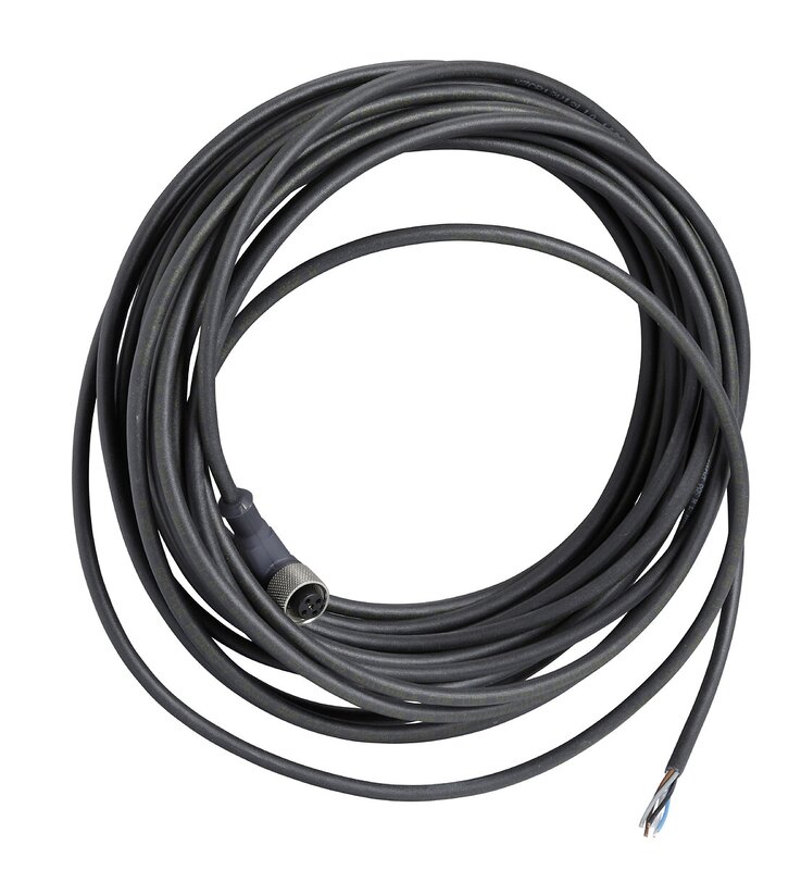 FORHÅNDSKOBLET TILKOBLING PUR 5W M12 HunnKABEL 10M ELB - Bilde 1