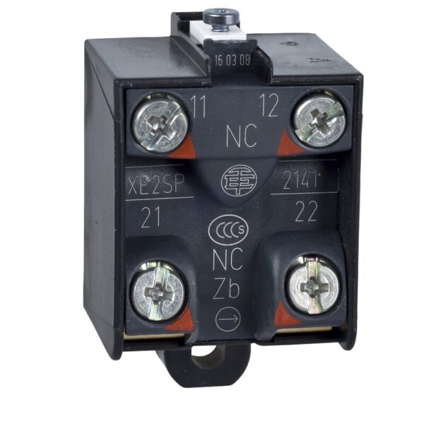 Endebryterkontaktblokk, Limit switches XC Standard, 2NC, snap action, samtidig