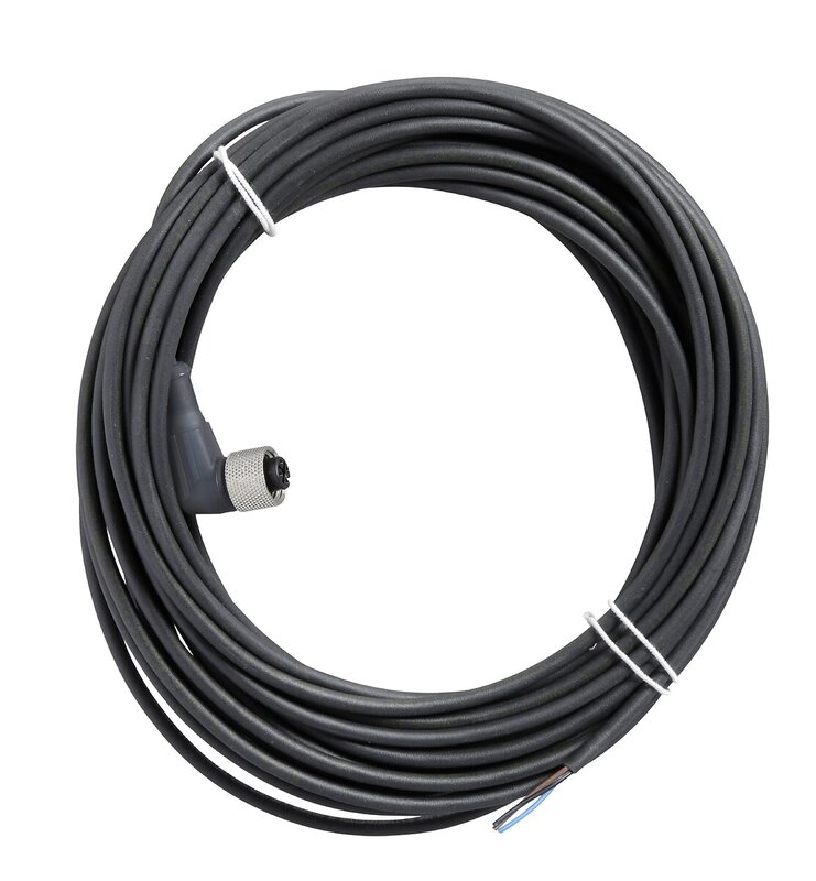 FORHÅNDSKABLET TILKOBLING PUR 3W M12 HUNN-ELB 10M KABEL - Bilde 1