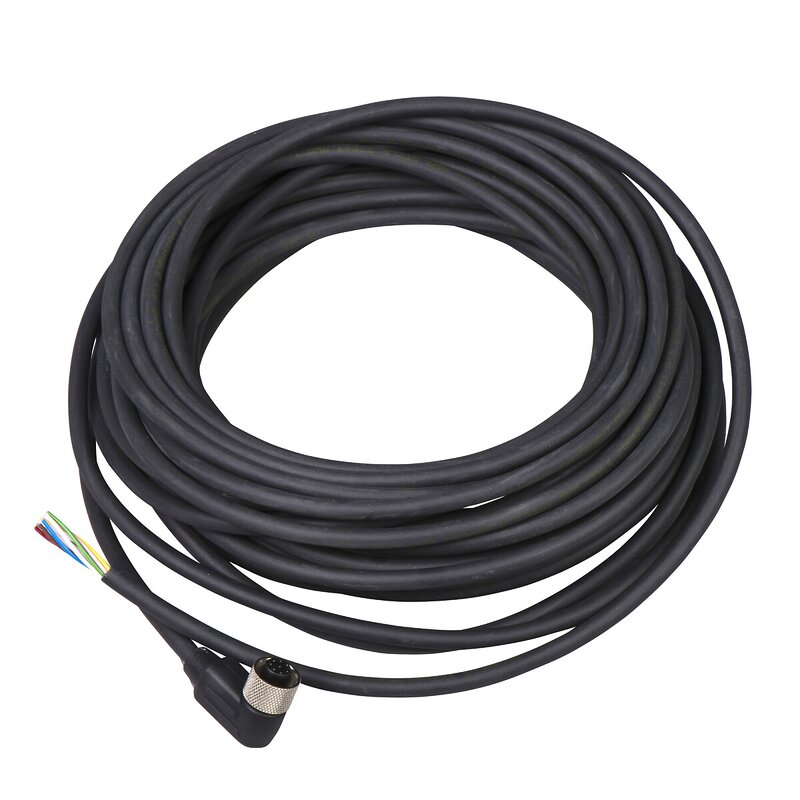ConM12 PUR Fem 90° 8P 15M forhåndskablet - Bilde 1