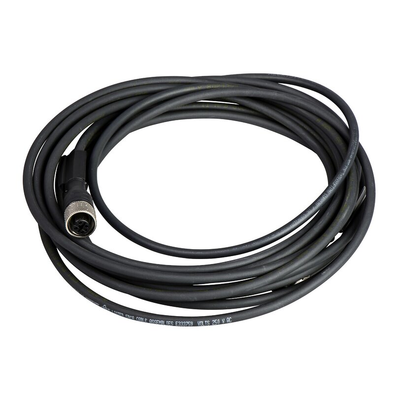STREKKLEDNING M12 RETT M12 STRAIGHT4 KONTAKTER IP67 5M PVR-KABEL - Bilde 1