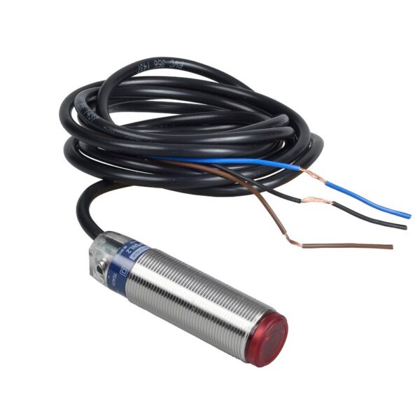 FOTOELEKTRISK SENSOR SYLINDRISK M18 THRUBEAM TRANSMITTERER 12 24V DC 2M C