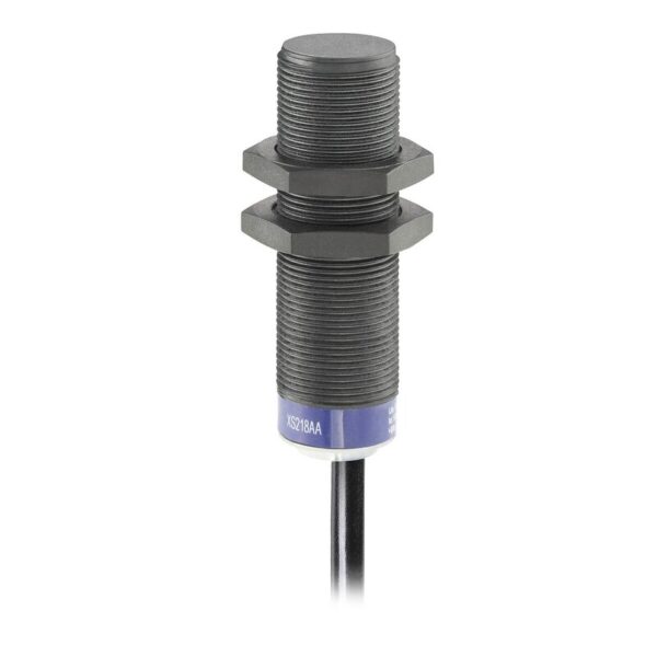INDUKTIV SENSOR SYLINDRISK M18 12 48V DC NPN INGEN 3-LEDNINGER IKKE-FLUSH 2M