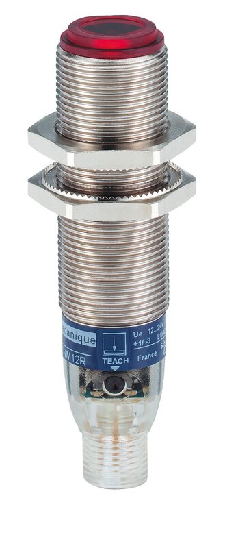 Fotoelektrisk sensor XU, XUB, mottaker, laser, Sn 100 m, 12...24 VDC, M12