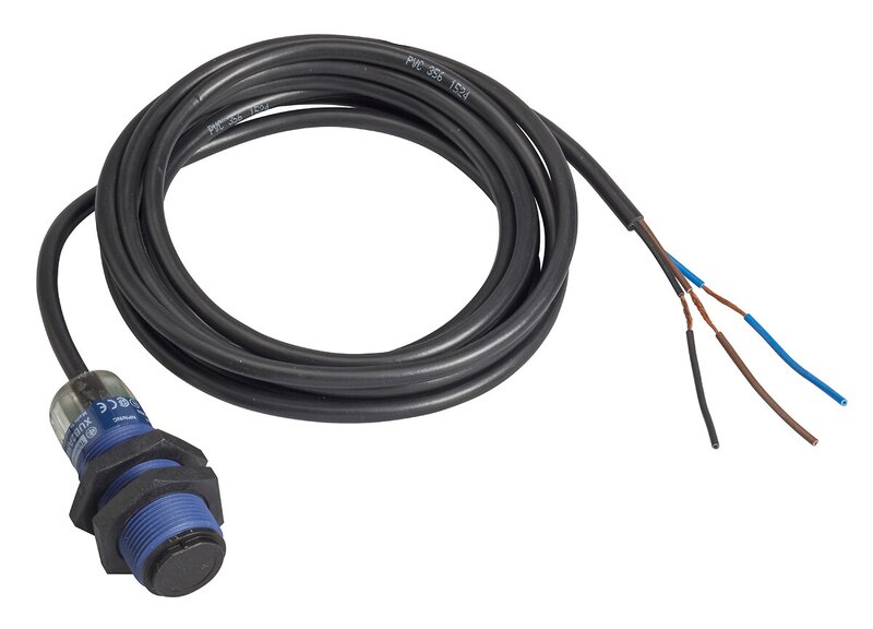 Foto elektrisk sensor diffus Sn 0,1 m INGEN kabel 5m - Bilde 1