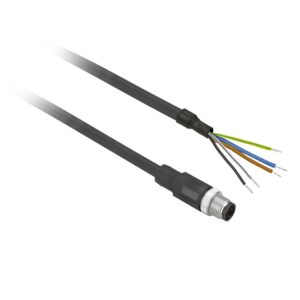 Forhåndskoblet kontakt XZ, rett hann, M12, 5 pinner, kabel PUR 5 m - Bilde 4