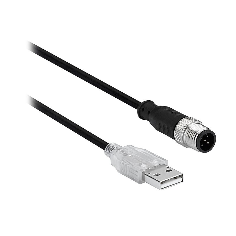 USB-M12 5-POLS ADAPTER FOR SIKKERHETSLYSGARDIN INTEGRERT DEMPINGSPROGRAMMERING - Bilde 1