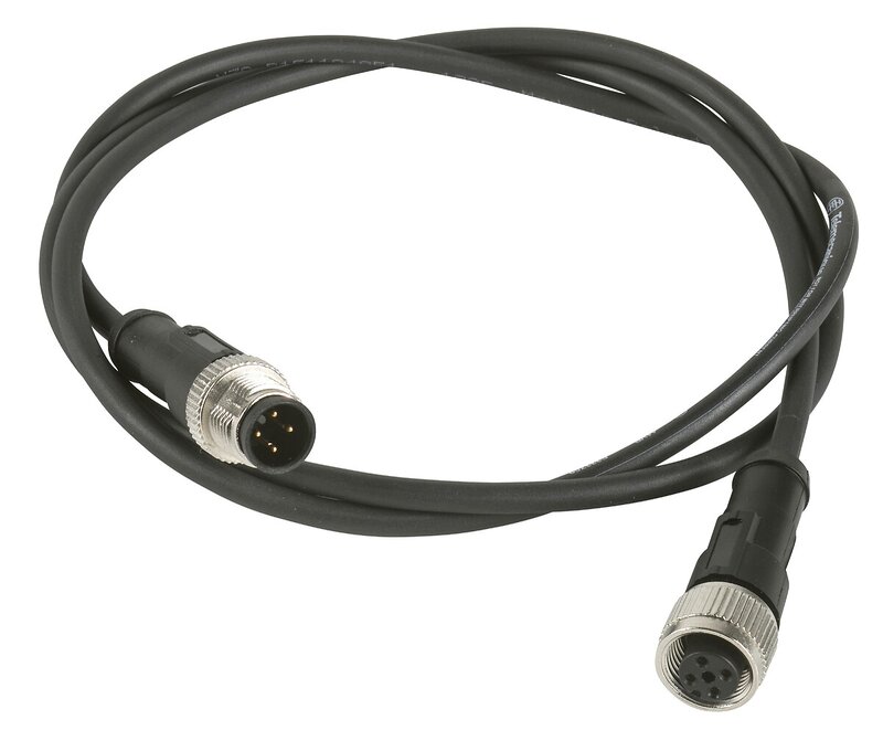 JUMPER PUR 3W M12M STR 3W M12F ELB 10M KABEL - Bilde 1