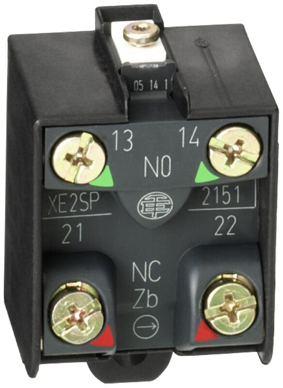 Endebryterkontaktblokk, Limit switches XC Standard, 1NC+1 NO, snap action