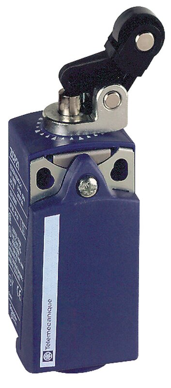 Endebryter, Endebryter XC Standard, XCKP, termoplastisk plast rullespak plung. Ver, 1NC+1 NO, treg, M16