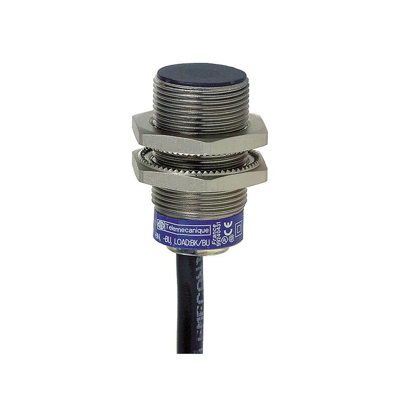 Induktiv sensor XS1 M18, L40mm, messing, Sn5mm, 12..24VDC, kabel 2 m - Bilde 1