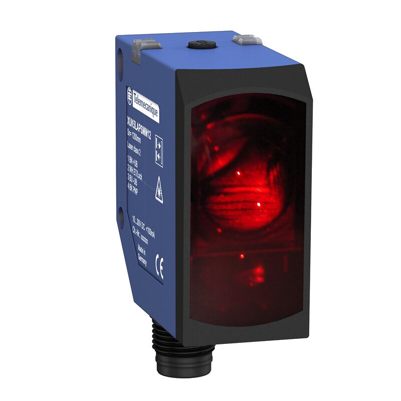 FOTOSENSOR KOMPAKT DIFFUS 10 30VDC LASER SN 1,2M PNP NO/NC-UTGANG - Bilde 1