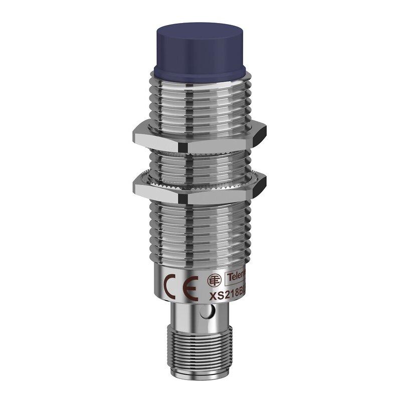 Induktiv sensor XS2 M18, L64mm, messing, Sn8mm, 12..24VDC, M12 - Bilde 1