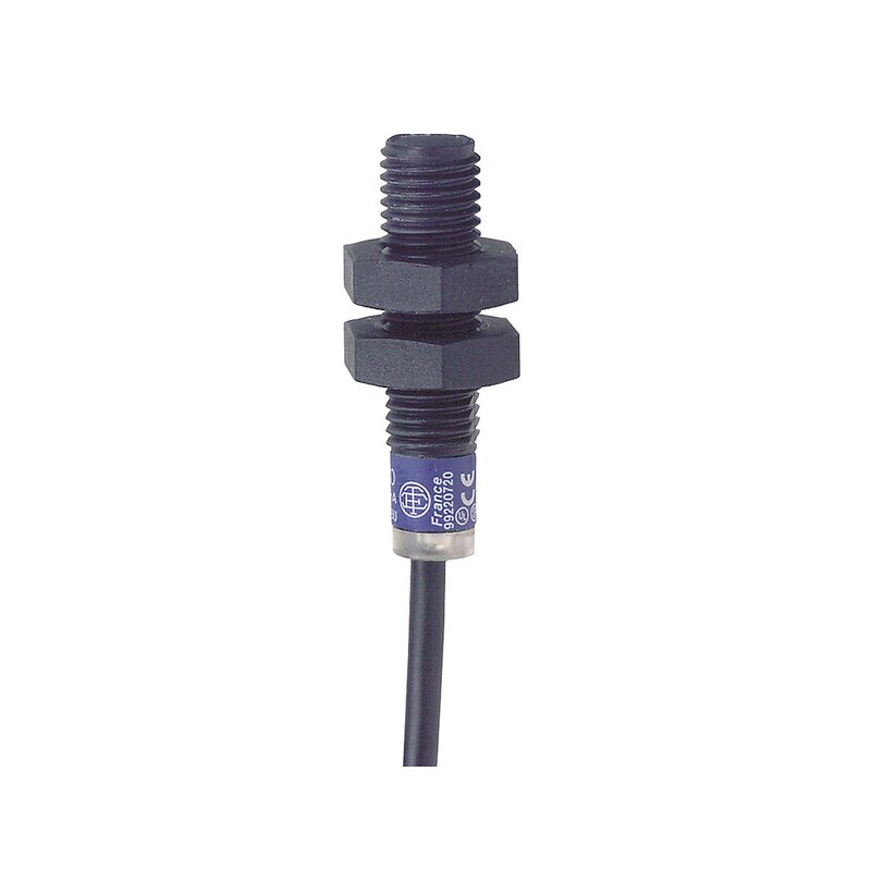 Induktiv tilstedeværelsesensor XS, induktiv sensor XS4 M8, L33 mm, PPS, Sn2,5 mm, 12...24 VDC, kabel 2 m - Bilde 1