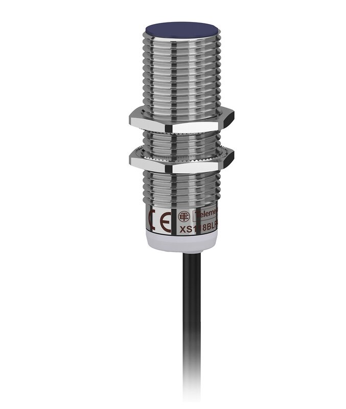 Induktiv sensor XS1 M18, L53mm, messing, Sn8mm, 12..24VDC, kabel 2m - Bilde 2