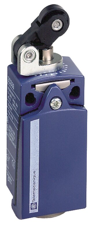 Endebryter, Endebryter XC Standard, XCKD, termoplastisk plast rullespak plung. Hor, 1NC+1 NO, snap, M16