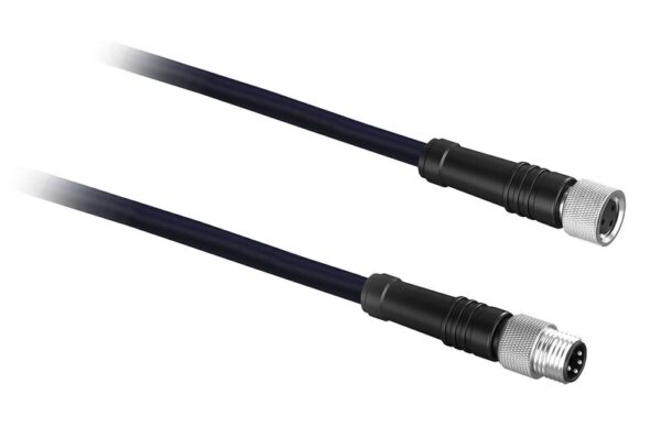 STARTKABEL PVC 4W M12 F STR M12 M STR 15M B COD SKJERMET
