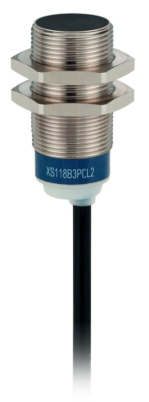 INDUKTIV SENSOR CYLIND DIA 18 PNP NONC 1224V FLUSH SN 8MM KABEL 2M