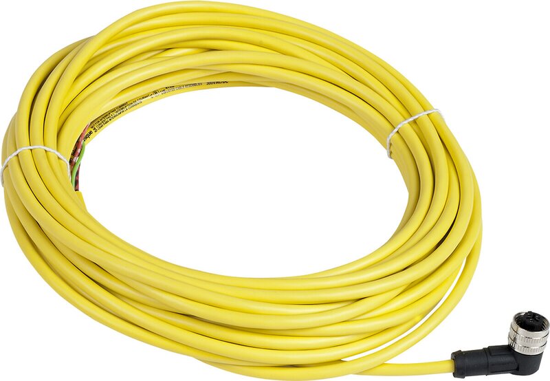 FORHÅNDSKOBLET KONTAKT, PVC, HUNN, 1/2, 3 PINNER, ALBUE, 10M - Bilde 1
