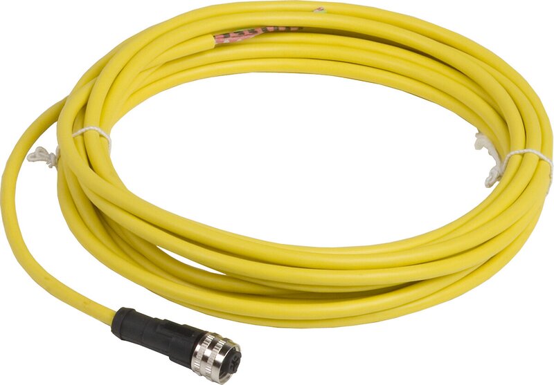 FORHÅNDSKOBLET KONTAKT, PVC, HUNN, 1/2, 3 PINNER, RETT, 5M - Bilde 1