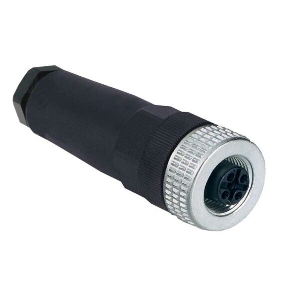 FORHÅNDSKABLET KONTAKT PVC HUNN M12 4PINS RETT KABEL 20M