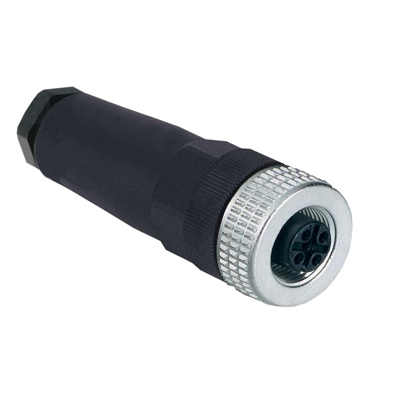 FORHÅNDSKABLET KONTAKT PVC HUNN M12 4PINS RETT KABEL 20M - Bilde 1