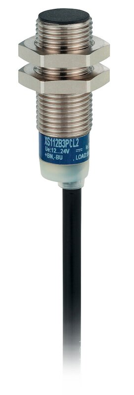Induktiv sensor XS1 M12, PNP NO+NC, Flush, Sn4mm, 12..24VDC, kabel 2 m