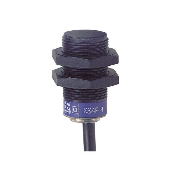 Induktiv tilstedeværelsesensor XS, induktiv sensor XS4 M18, L36mm, PPS, Sn8mm, 12...24 VDC, kabel 2 m