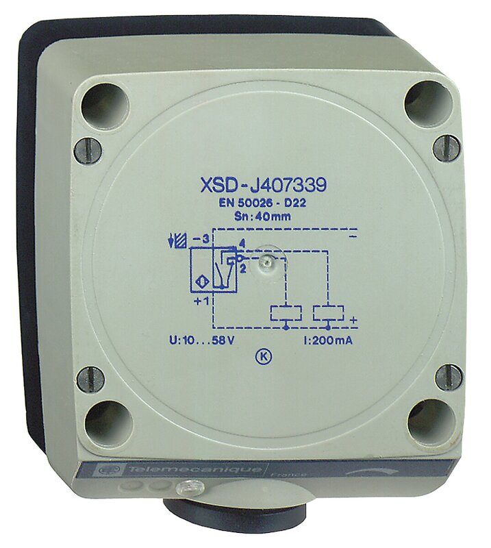 Induktiv sensor XSD-form D-flat Sn 40 mm Pg 13,5 - Bilde 1