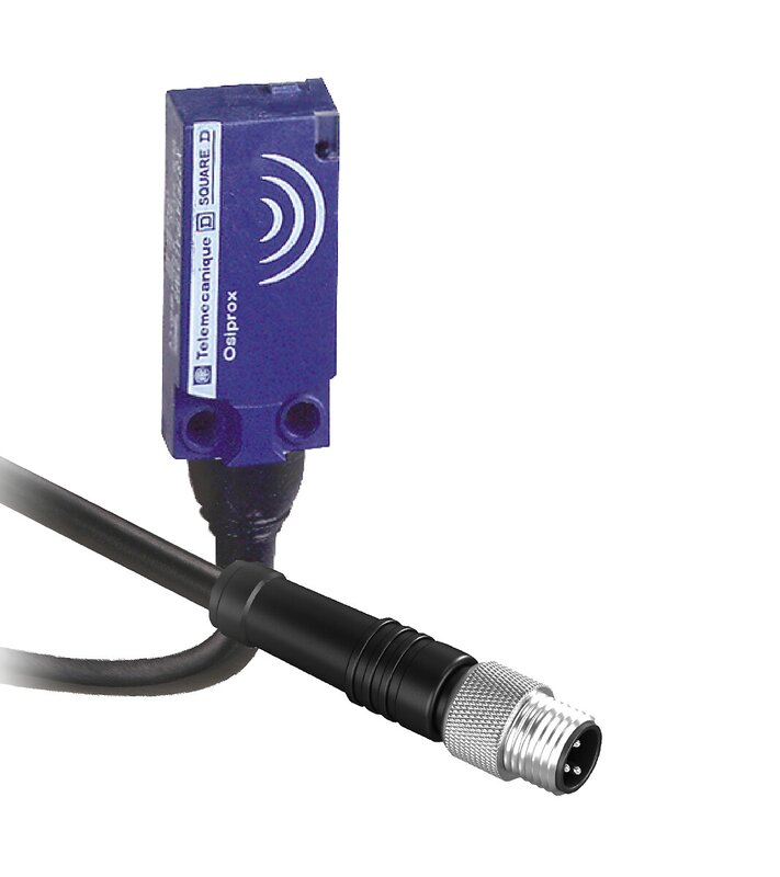 Induktiv sensor XS7 form F-flat Sn 5 mm forhåndskablet M8-tilkobling til r - Bilde 1