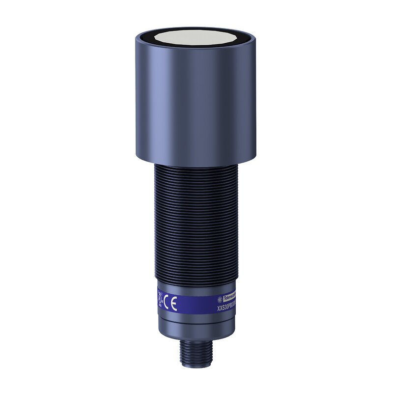 Ultralydsensor PLASTSYLINDRISK M30 RETT 8M 4-20mA + PNP - Bilde 1