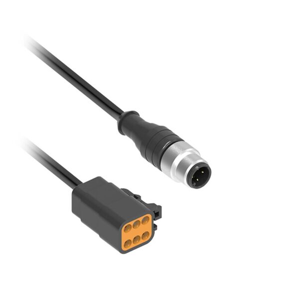 Ultrasonisk konfigurasjonstilbehør, jumper M12 hann, 4-pins til Deutsch hunn, 6-pins kontakt,