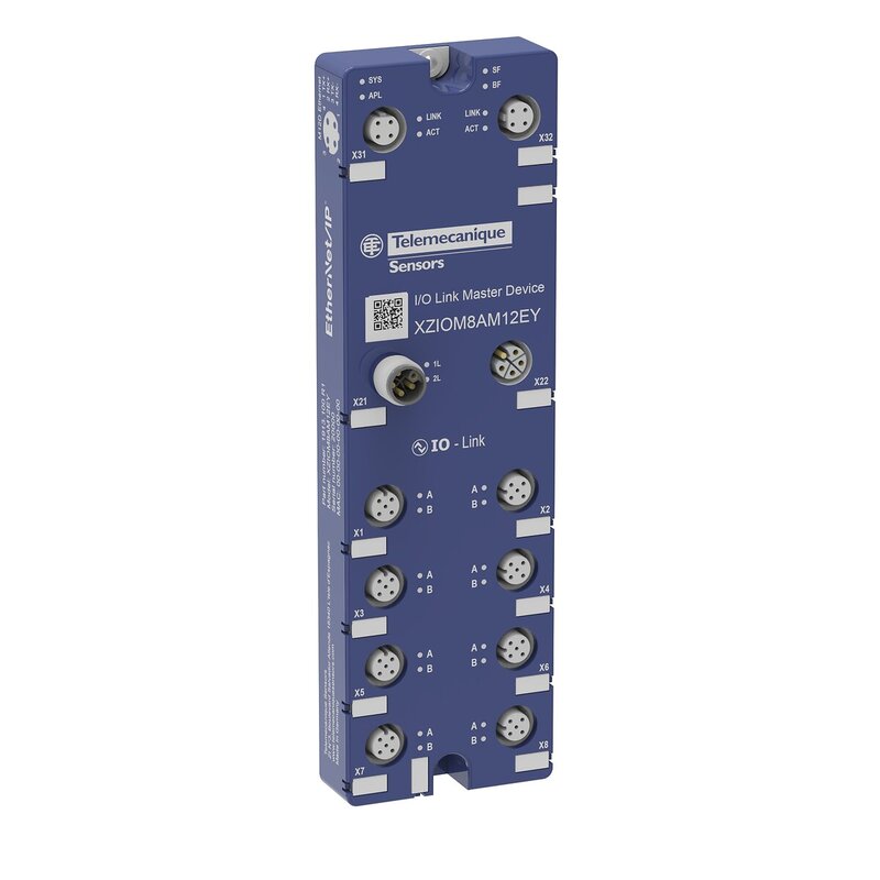 IO Link Master, 8 porter, klasse A, IP67, M12, Ethenet/IP, 24VDC - Bilde 1