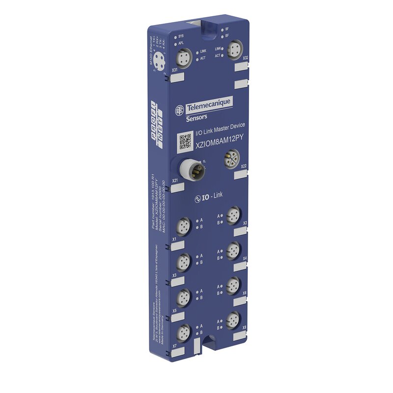 IO Link Master, 8 porter, klasse A, IP67, M12, Profinet, 24VDC - Bilde 1