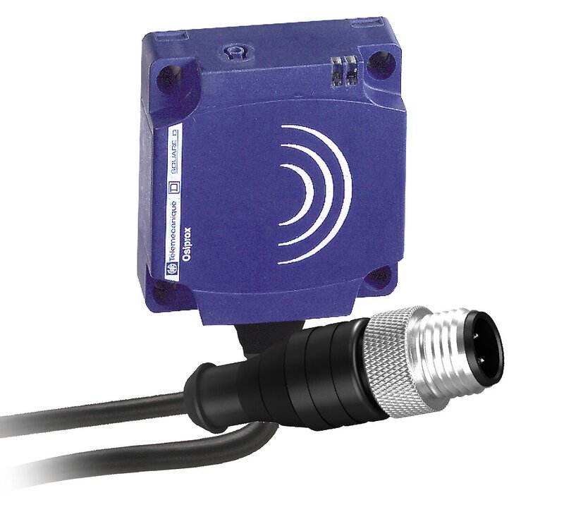 Induktiv sensor XS8 form C flat Sn 25 mm forhåndskabelet og 20UNF konnekt - Bilde 1