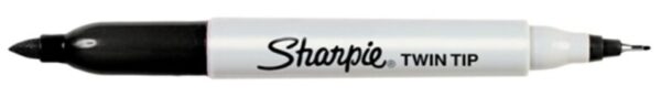 Merkemaskin Portable, MERKEPENN SORT SHARPIE TWIN TIP