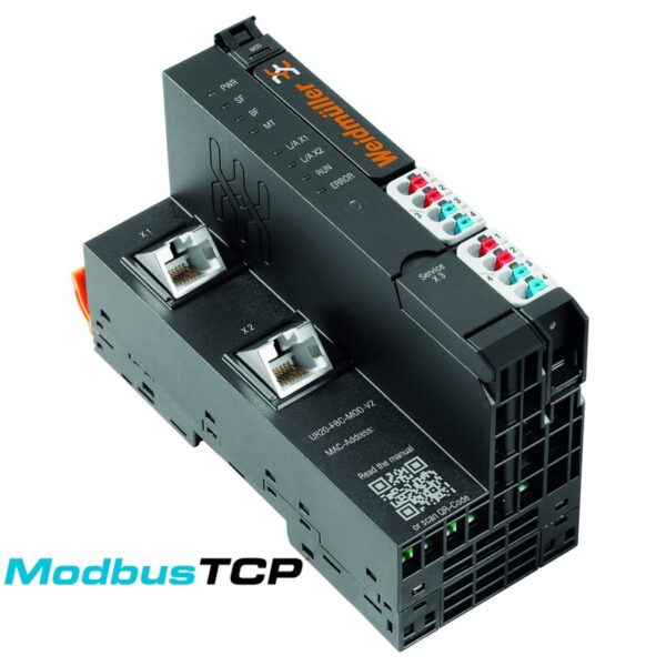 IO-Modul, UR20-FBC-MOD-TCP-V2, MODBUS BUSSKOBLER, FULL VERSJON