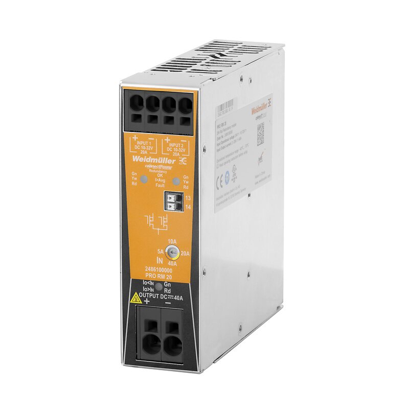 Strømforsyninger, AC/DC, Redundans modul PRO RM 20 - Bilde 1