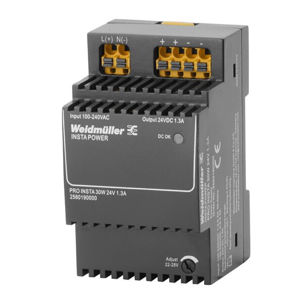 Strømforsyning AC/DC, PRO INSTA 30W 24V 1.3A