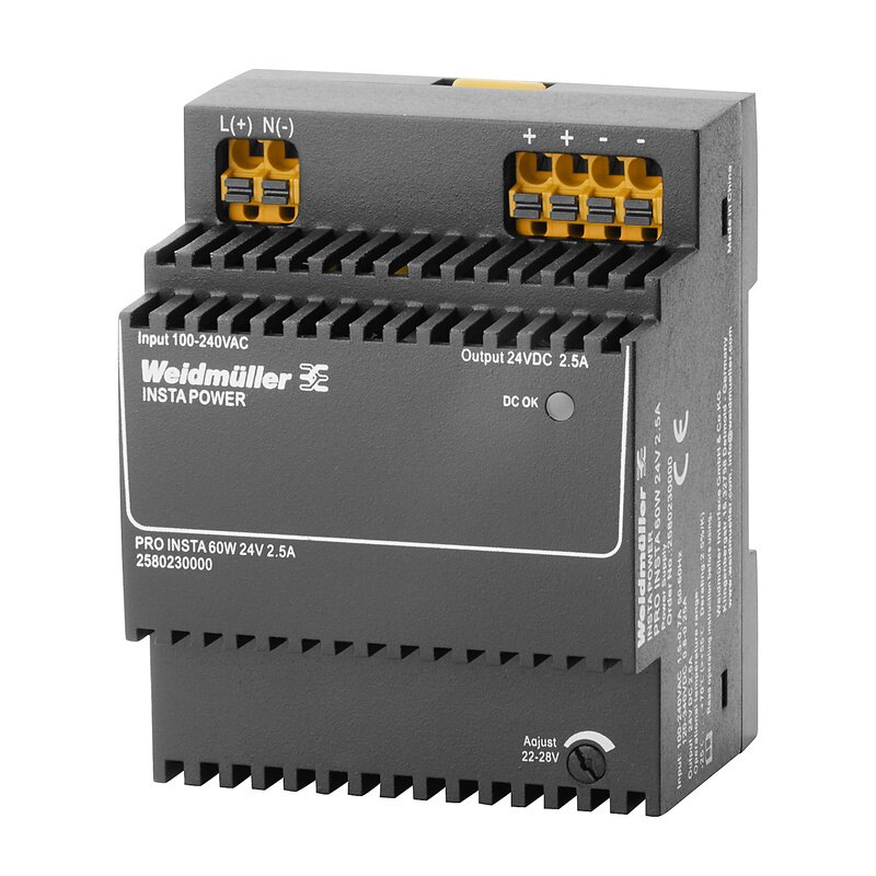 Strømforsyning AC/DC, PRO INSTA 60W 24V 2.5A - Bilde 1