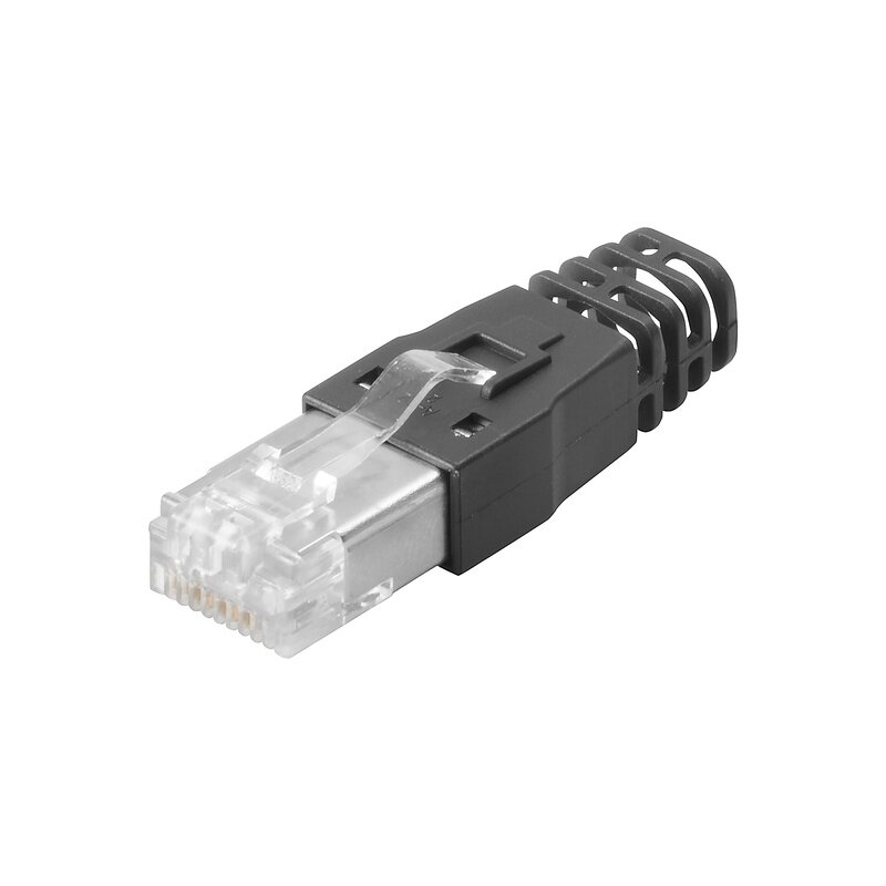 Nettverk OT, Plugger og kontakter, IE-PS-RJ45-TH-BK-P - Bilde 1