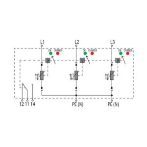 Overspenningsvern, TYPE 1 VPU AC I 3 R 300/12.5 - Bilde 2