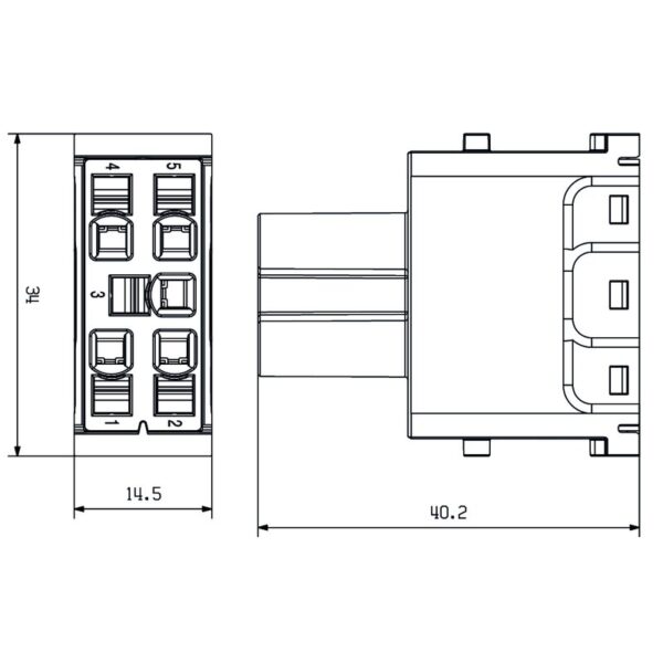 Kontakter, HDC MHE 5 FP