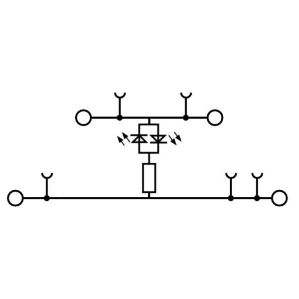 Rekkeklemme, A2T 2.5 EM1 24VUC LED RD/1 DIODEKLEMME PUSH-IN