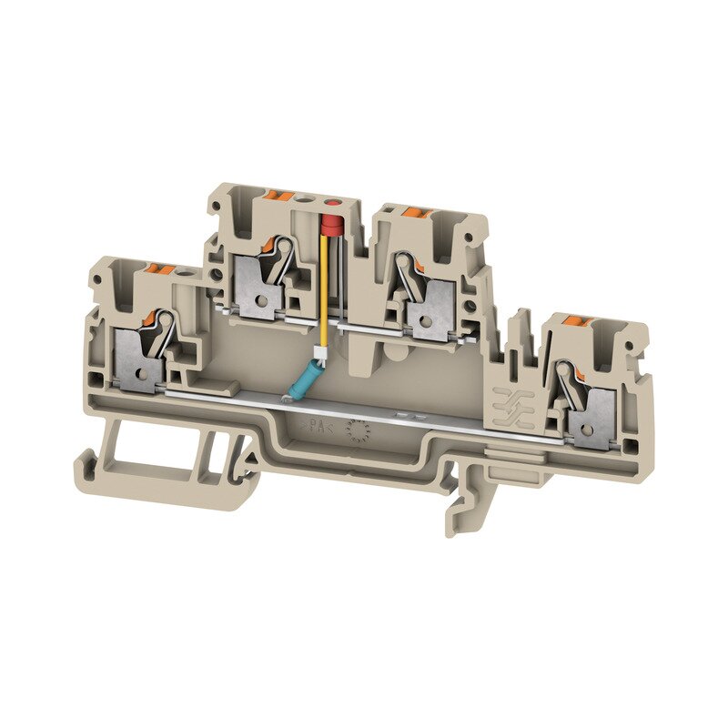Rekkeklemme, A2T 2.5 EM1 24VUC LED RD/1 DIODEKLEMME PUSH-IN - Bilde 3